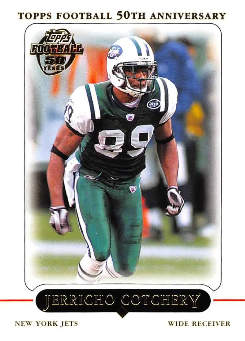 2005 Topps #56 Jerricho Cotchery NM-MT New York Jets Football Card - Football Card Single