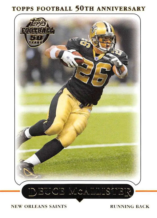 2005 Topps #57 Deuce McAllister NM-MT New Orleans Saints Football Card - Football Card Single