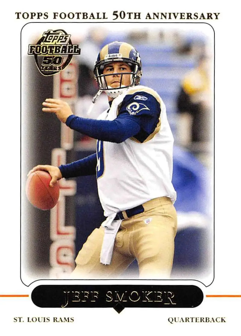 2005 Topps #59 Jeff Smoker NM-MT St. Louis Rams Football Card - Football Card Single