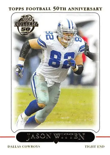 Original gloss Jason Witten 50th Anniversary trading card NM-MT Dallas Cowboys