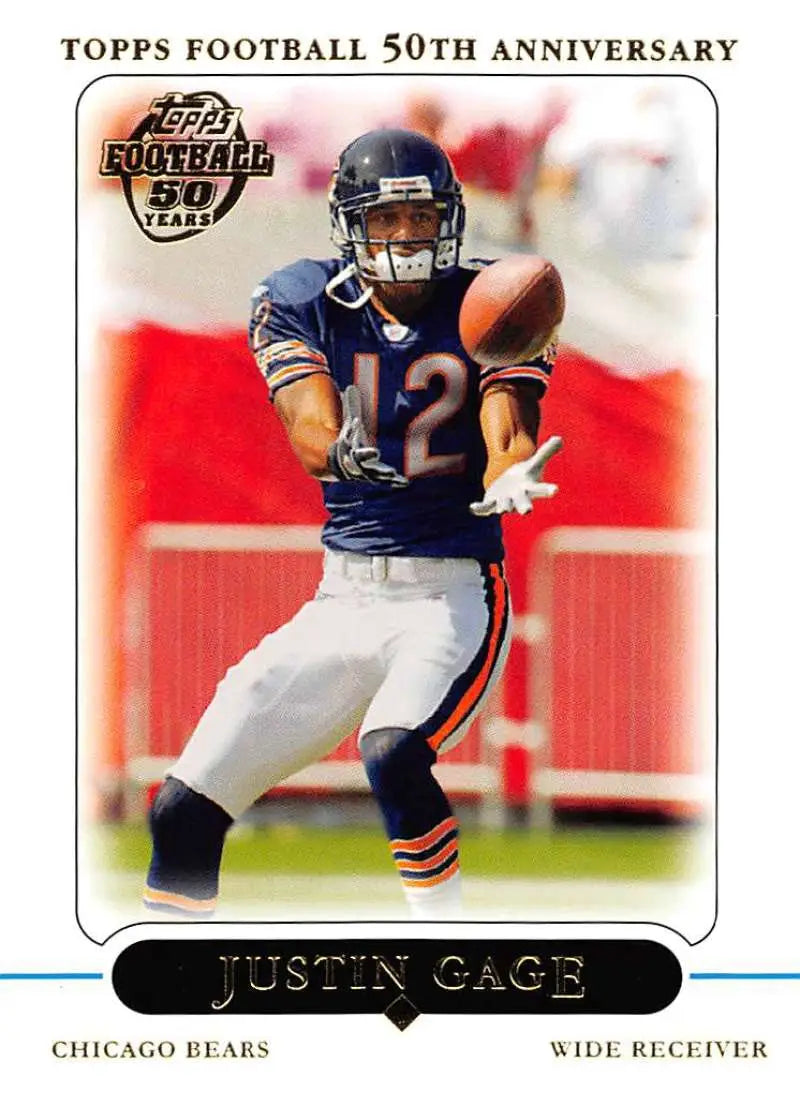 2005 Topps #70 Justin Gage NM-MT Chicago Bears Football Card - Football Card Single