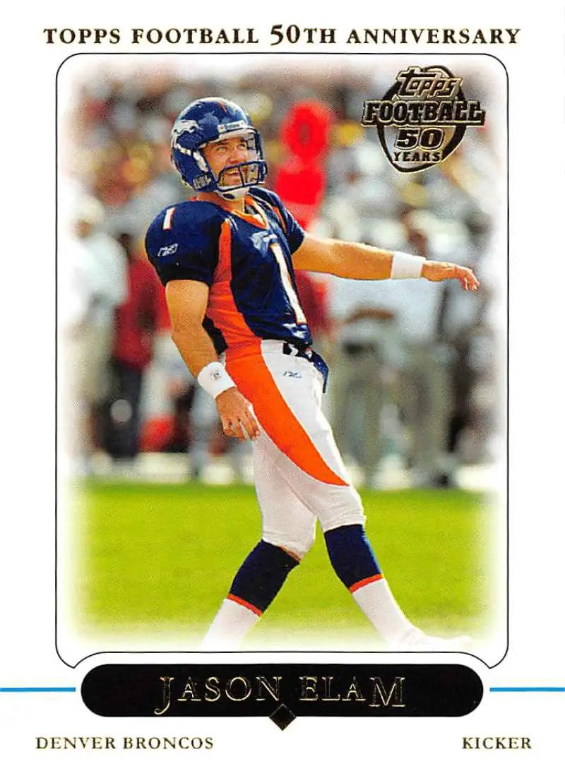 2005 Topps #75 Jason Elam NM-MT Denver Broncos Football Card - Football Card Single