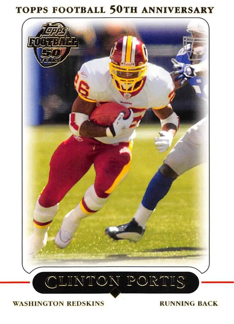 2005 Topps #77 Clinton Portis NM-MT Washington Redskins Football Card - Football Card Single