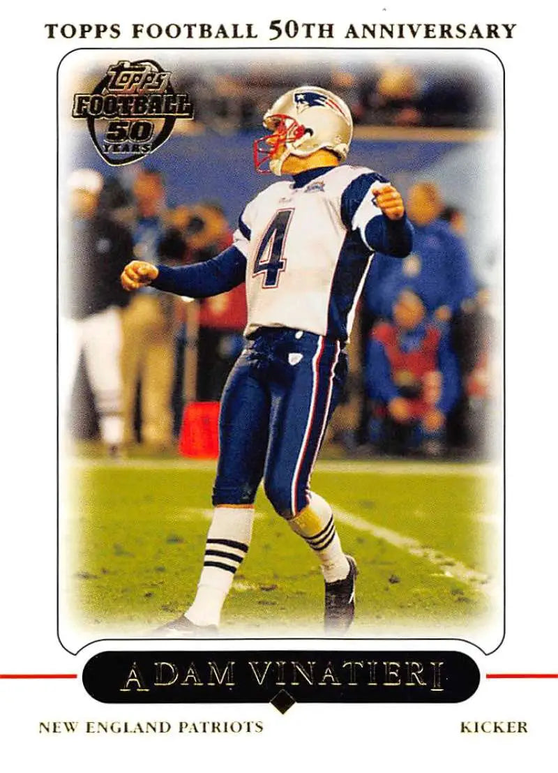 2005 Topps #87 Adam Vinatieri NM-MT New England Patriots Football Card - Football Card Single