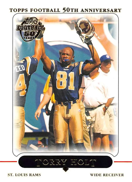 2005 Topps #95 Torry Holt NM-MT St. Louis Rams Football Card - Football Card Single
