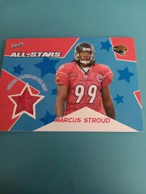 2005 Topps Bazooka All Stars - Marcus Stroud. Pro Bowl Jersey. #BA-MS. NRMT+ - Football Card Single