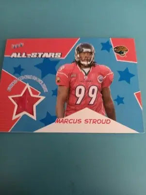 2005 Topps Bazooka All Stars - Marcus Stroud. Pro Bowl Jersey. #BA-MS. NRMT+ - Football Card Single