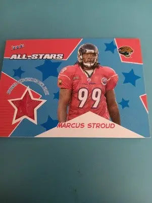 2005 Topps Bazooka All Stars - Marcus Stroud. Pro Bowl Jersey. #BA-MS. NRMT+ - Football Card Single