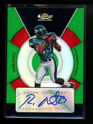 2005 Topps Finest Rookie Card Ryan Moats #145 041/199 Autograph Football - Football Card Single