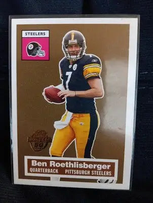 2005 Topps Football - 50 YEARS #11. Ben Roethlisberger. Steelers. NRMT+ - Football Card Single