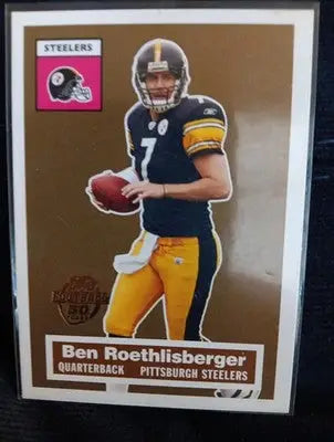 2005 Topps Football - 50 YEARS #11. Ben Roethlisberger. Steelers. NRMT+ - Football Card Single