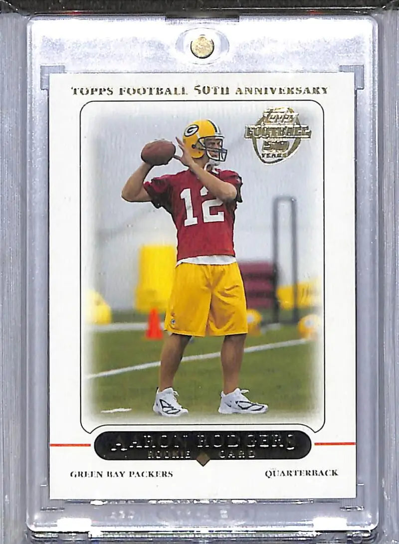 2005 Topps Football 50th Anniversary #431 Aaron Rodgers NM-MT RC Rookie Green Bay Packers