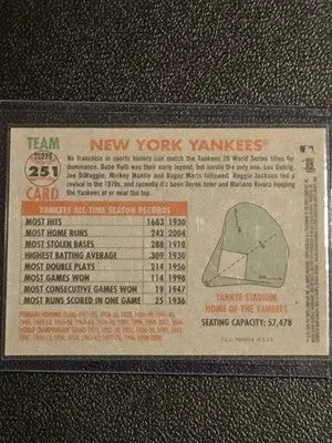 2005 Topps Heritage #251 New York Yankees - Baseball Card Single