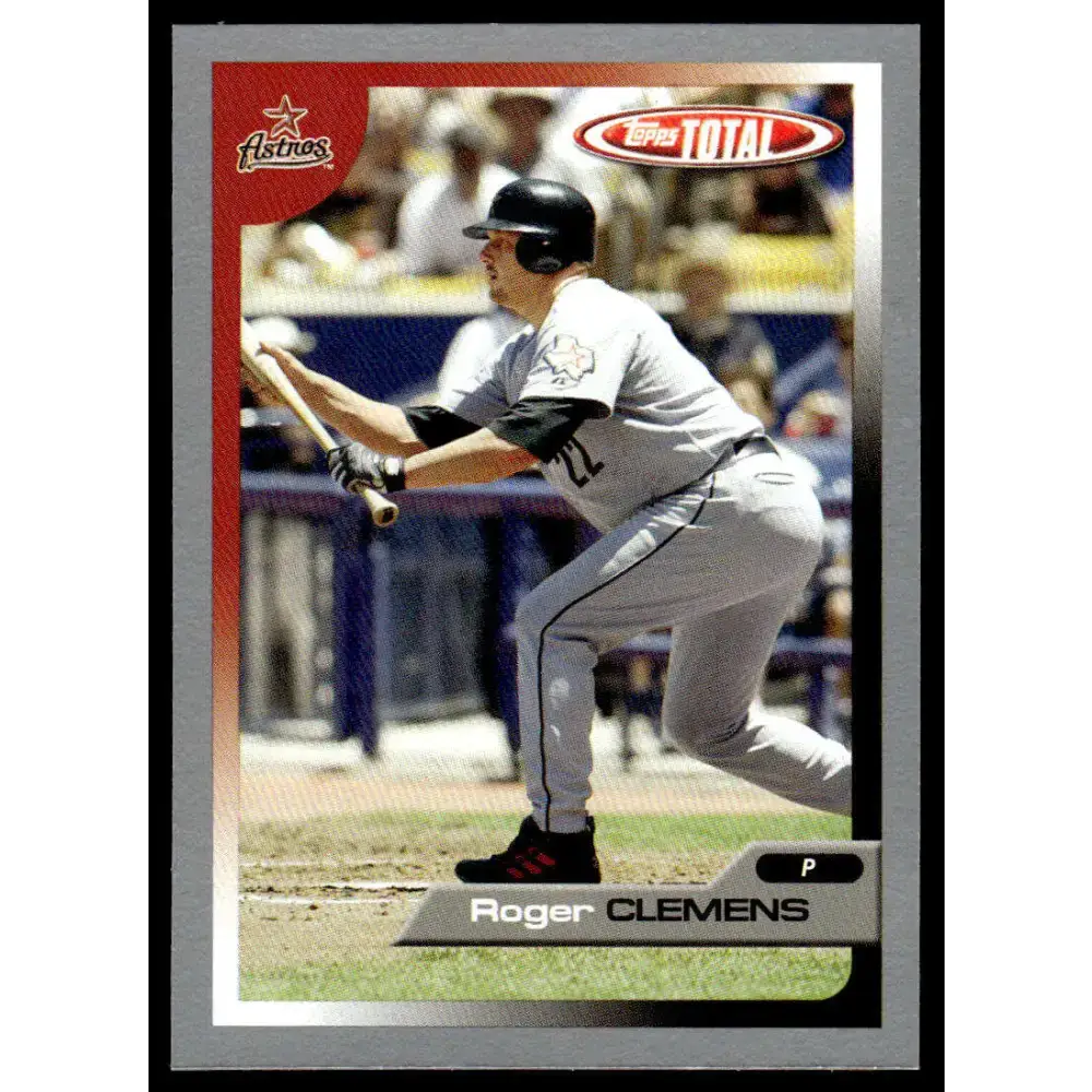 2005 Topps Total #230 Roger Clemens EX/NM Houston Astros Baseball Card - Baseball Card Single