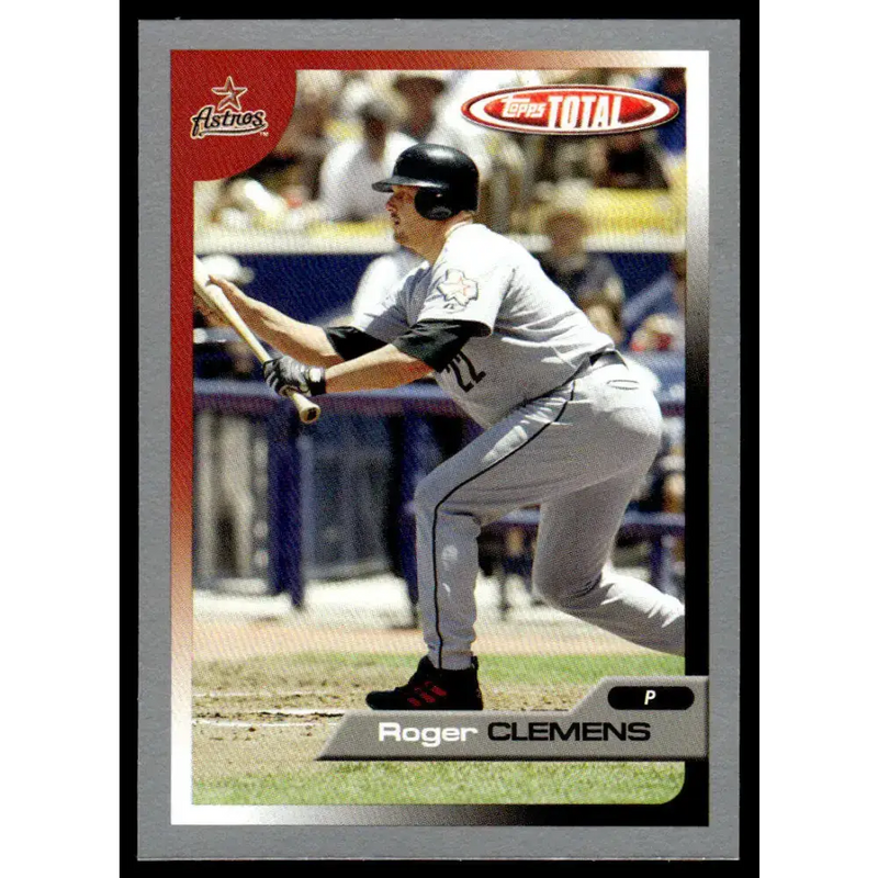 2005 Topps Total #230 Roger Clemens EX/NM Houston Astros Baseball Card - Baseball Card Single