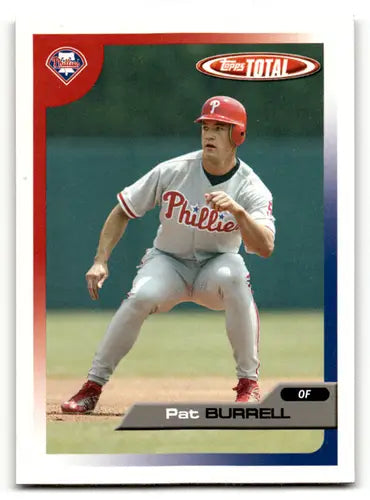 Original gloss 2005 Topps Total Pat Burrell baseball card Phillies ID 61484