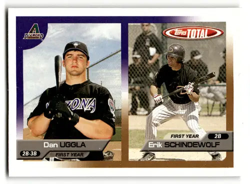 2005 Topps Total Dan Uggla Erik Schindewolf rookie trading card NM-MT RHID:60746
