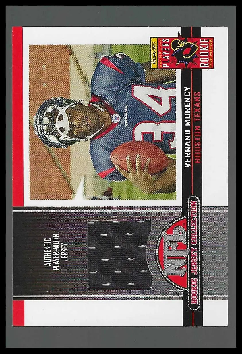 2005 Topps Total Rookie Jersey Collection #6 Vernand Morency
