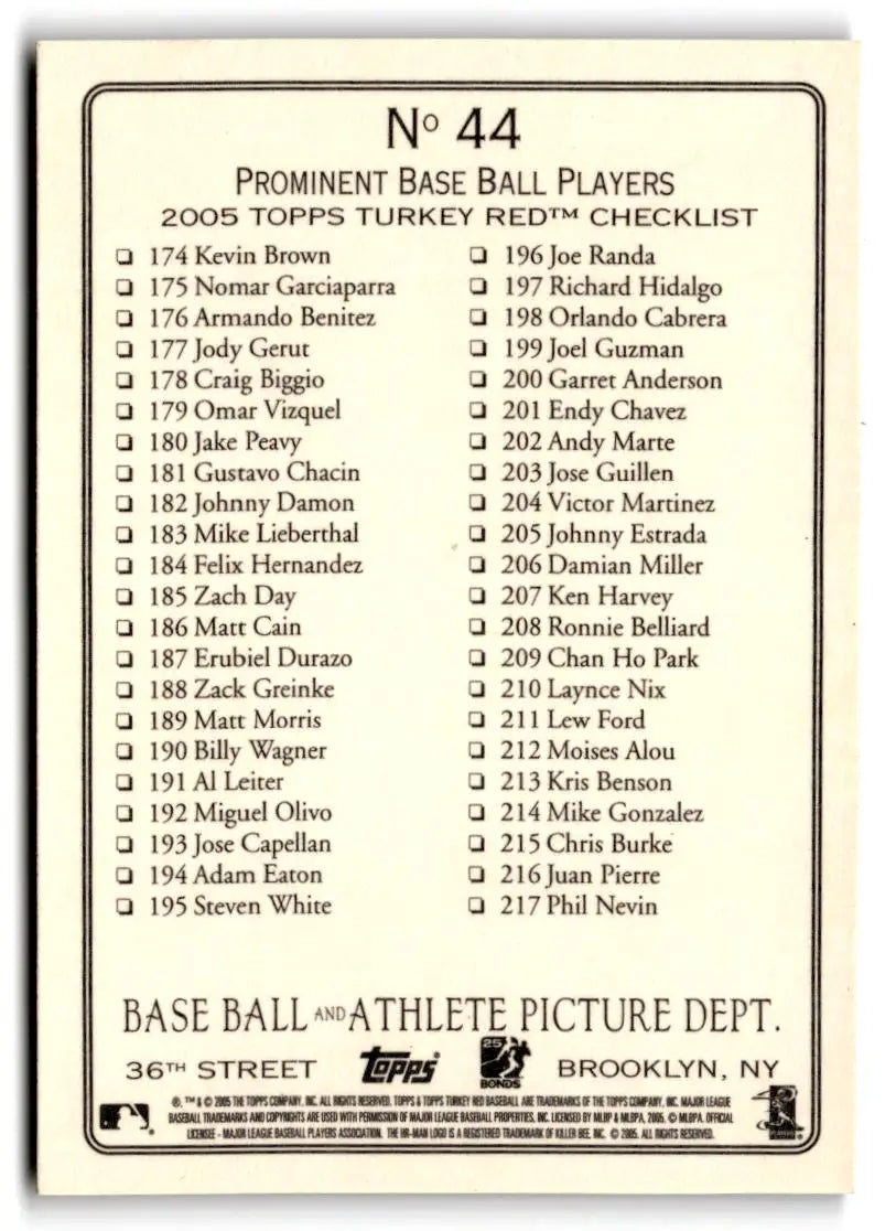 2005 Topps Turkey Red #44 Gary Sheffield At Bat - Baseball Card Single