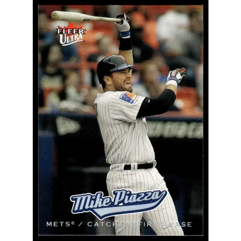 2005 Ultra #154 Mike Piazza EX/NM New York Mets Baseball Card - Baseball Card Single