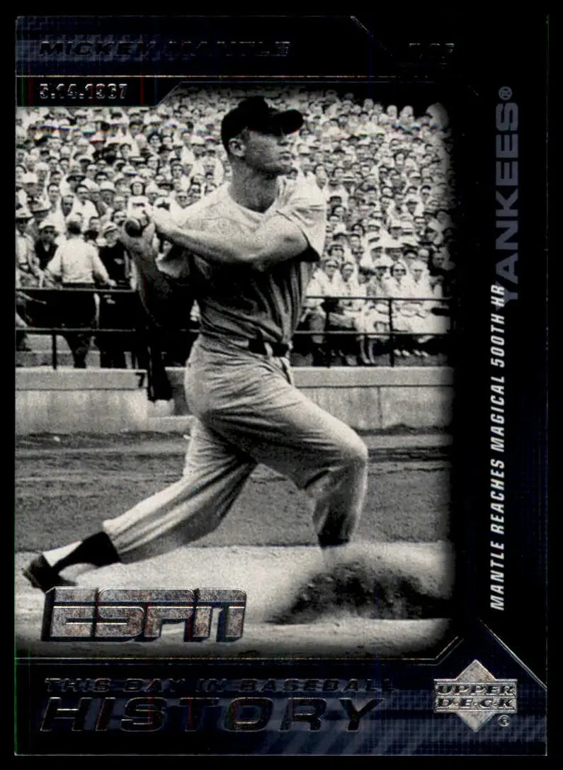 2005 Upper Deck ESPN - This Day in Baseball History Complete Your Set You Pick - BH-6 Mickey Mantle
