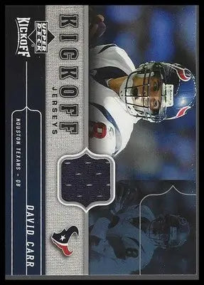 2005 Upper Deck Kickoff #KJ-DA David Carr Game Jerseys