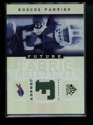 2005 Upper Deck Reflections Future Fabric Roscoe Parrish #FFR-RP Jersey Football
