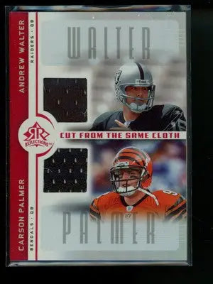 2005 Upper Deck Reflections Palmer Walter CC-PW Dual Game Used Jersey - Sports Memorabilia