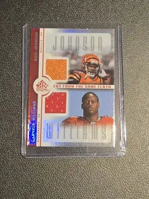 2005 Upper Deck Reflections R.Johnson / C.Williams Cut from the Same Cloth Red - Football Card Single
