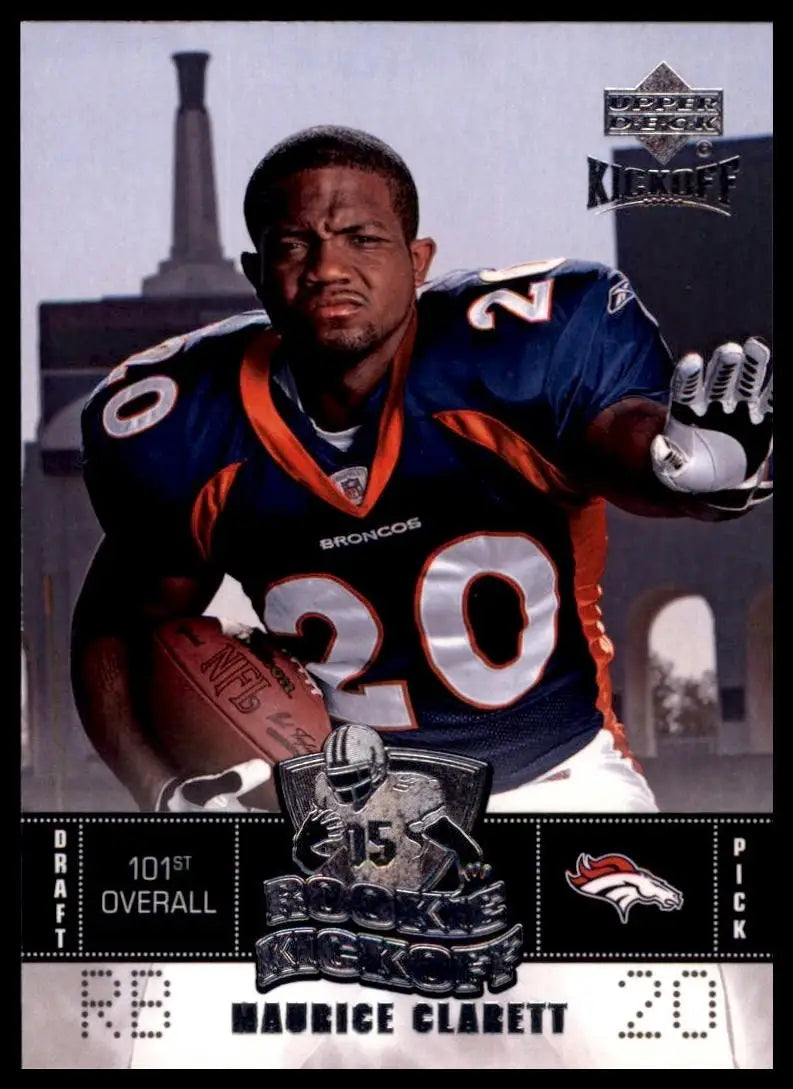 2005 Upper Deck Rookie Kickoff Maurice Clarett #104 Denver Broncos Football Card - Football Card Single