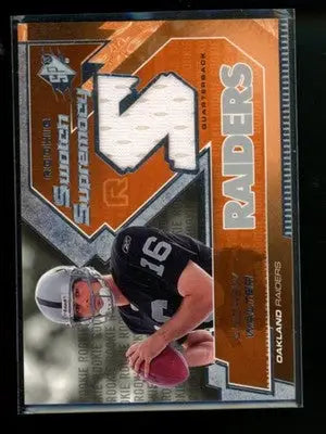 2005 Upper Deck Rookie S Swatch Supremacy Andrew Walter #RS-AW Rookie Jersey - Sports Memorabilia