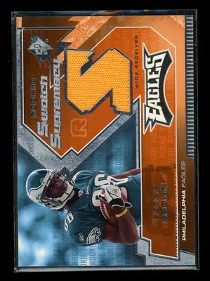 2005 Upper Deck Rookie Swatch Supremacy Reggie Brown #RS-RB Rookie Swatch - Other
