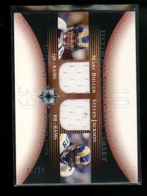 2005 Upper Deck Ultimate Collection Jackson Marc Bulger #DJ-BJ 29/50 Jersey