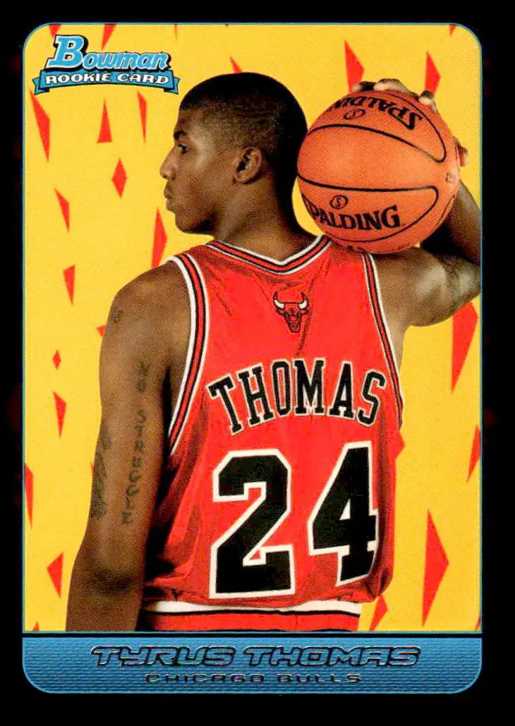 2006-07 Bowman #123 Tyrus Thomas Base RC Chicago Bulls - Basketball Card Single