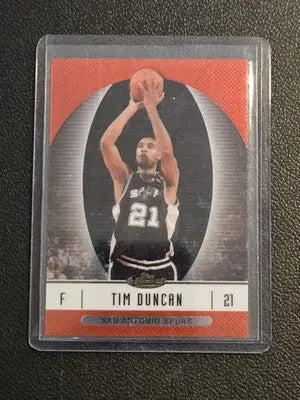 2006-07 Finest #9 Tim Duncan Refractors - Basketball Card Single
