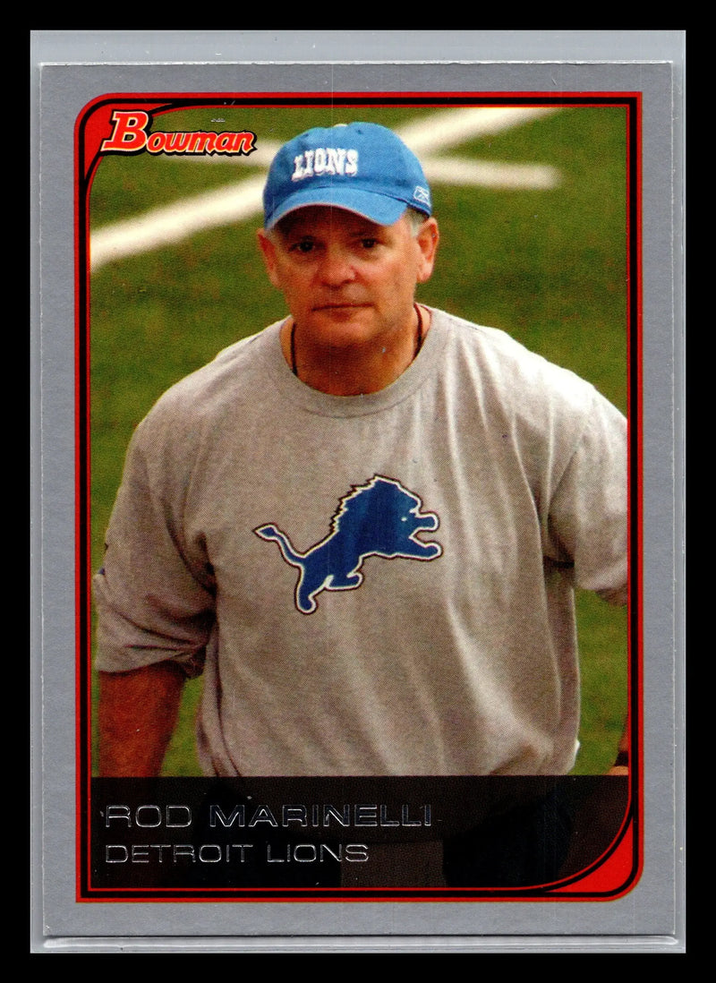 2006 Bowman #10 Rod Marinelli Detroit Lions