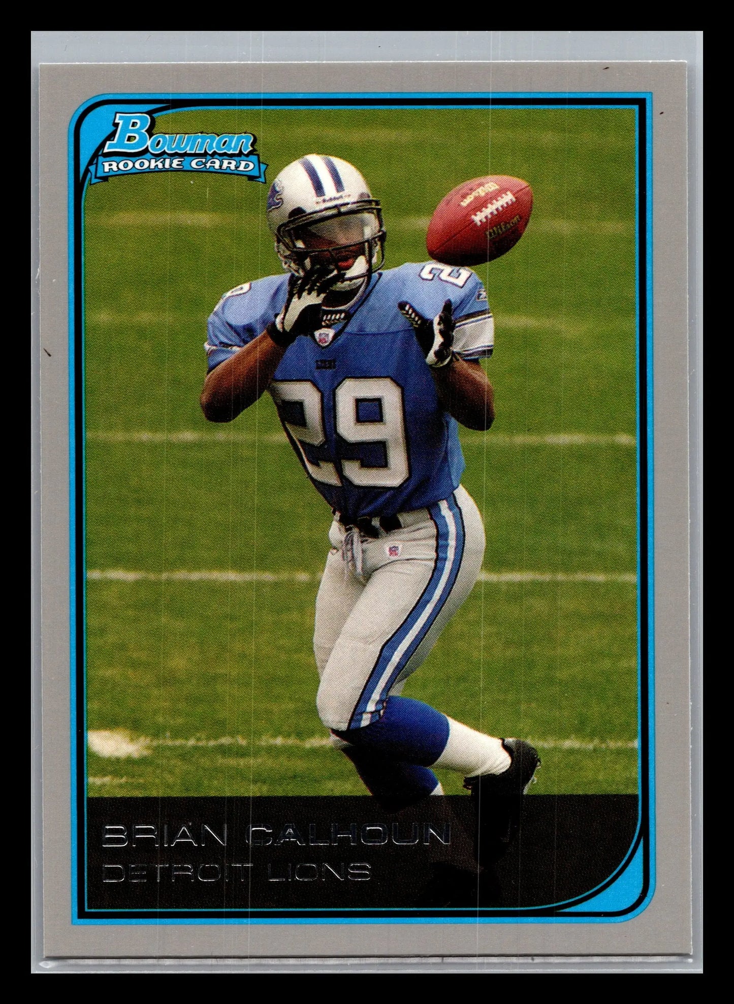 2006 Bowman #129 Brian Calhoun Detroit Lions Rookie - Football Card Single