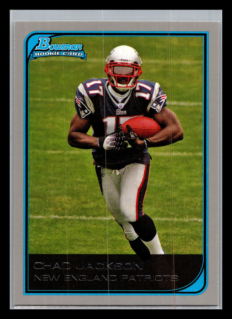 2006 Bowman #135 Chad Jackson New England Patriots Rookie - Football Card Single