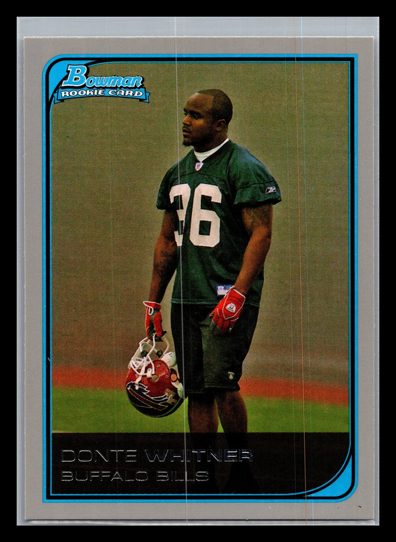 2006 Bowman #151 Donte Whitner Buffalo Bills Rookie - Football Card Single