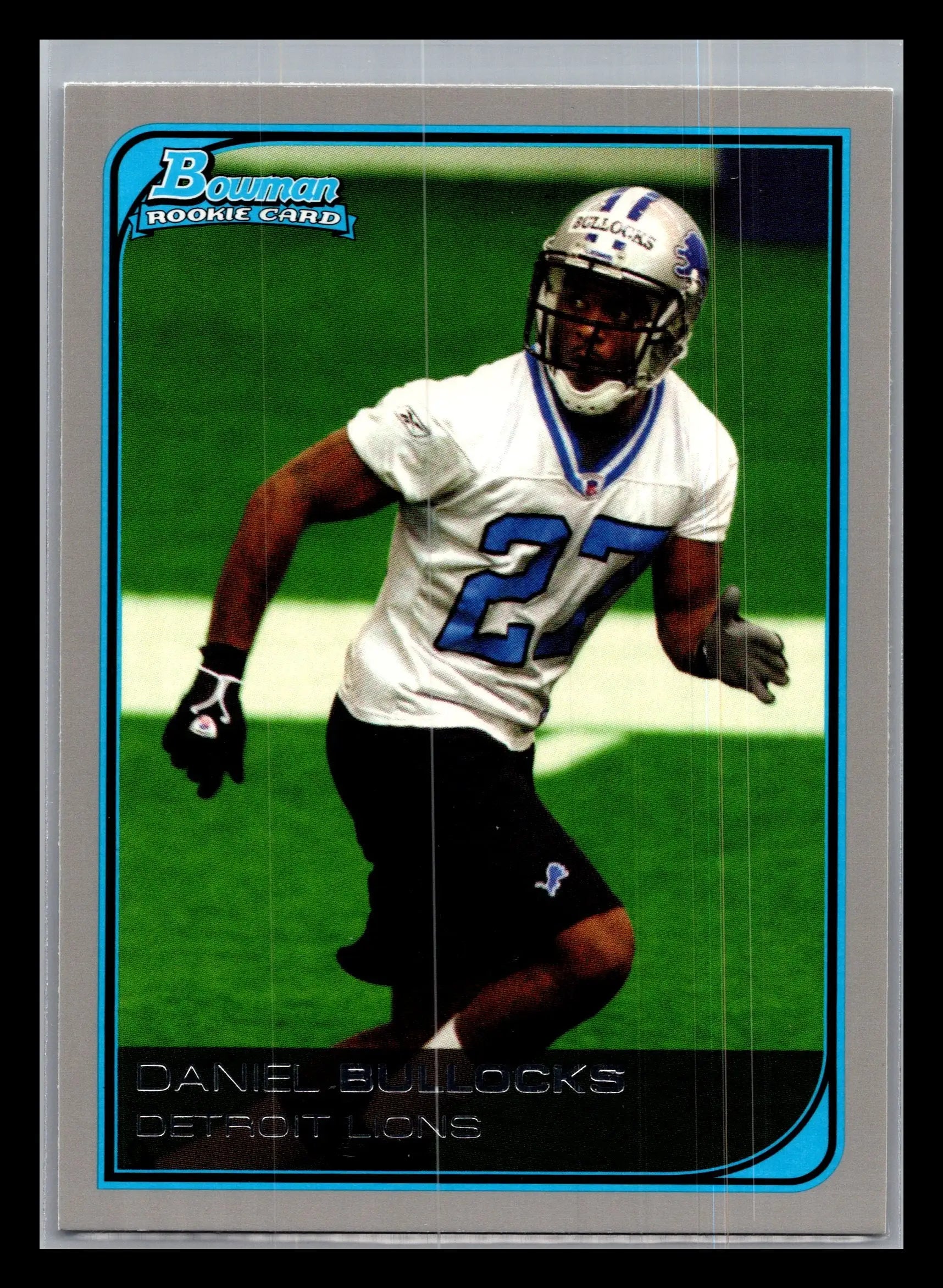 2006 Bowman #172 Daniel Bullocks Detroit Lions Rookie - Football Card Single