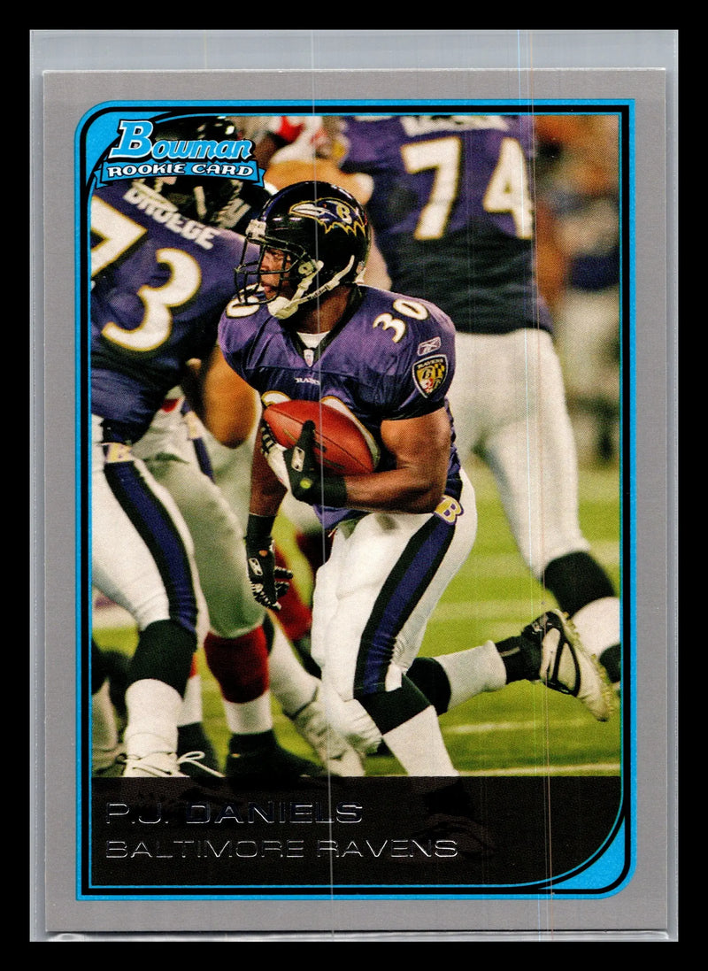 2006 Bowman #229 P.J. Daniels Baltimore Ravens Rookie - Football Card Single