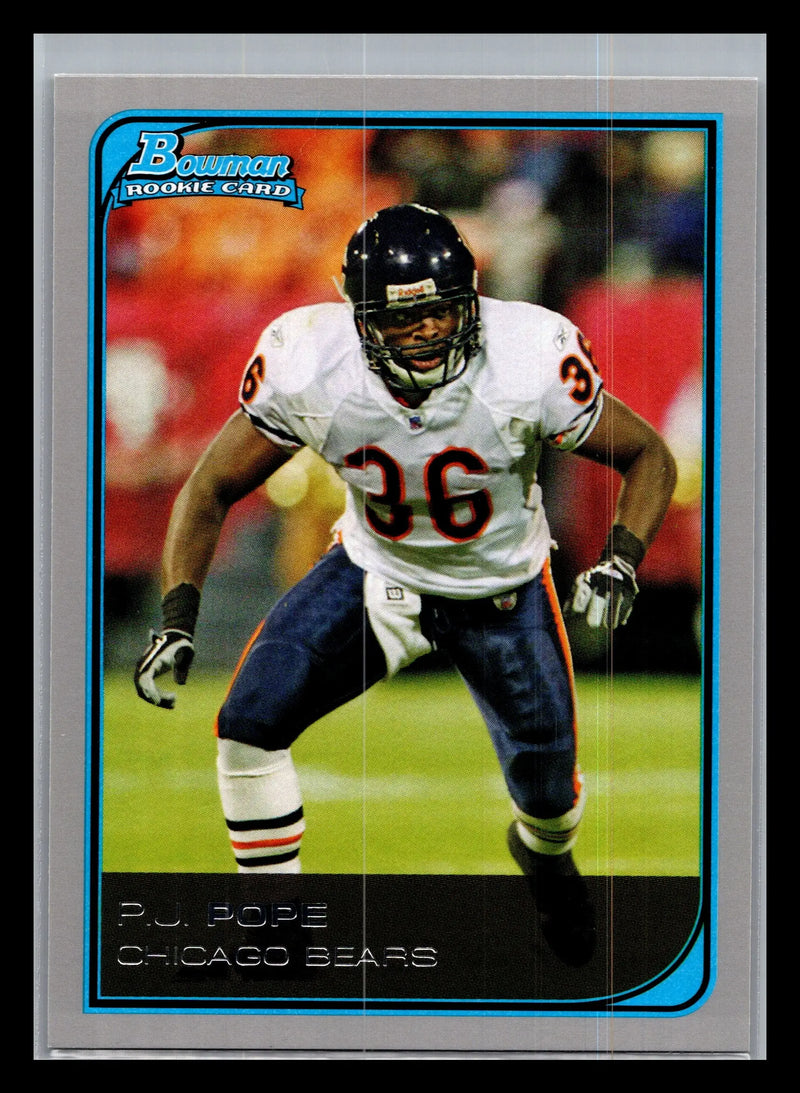 2006 Bowman #234 P.J. Pope Chicago Bears Rookie - Football Card Single