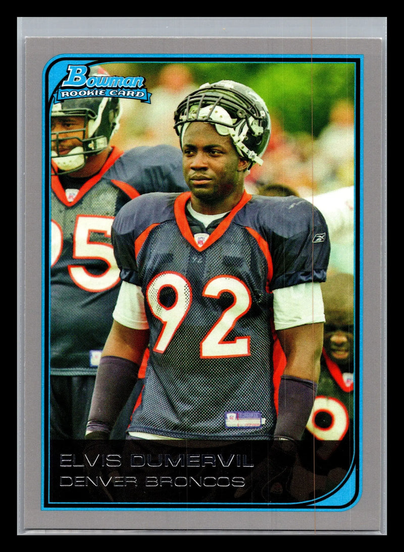 2006 Bowman #238 Elvis Dumervil Denver Broncos Rookie