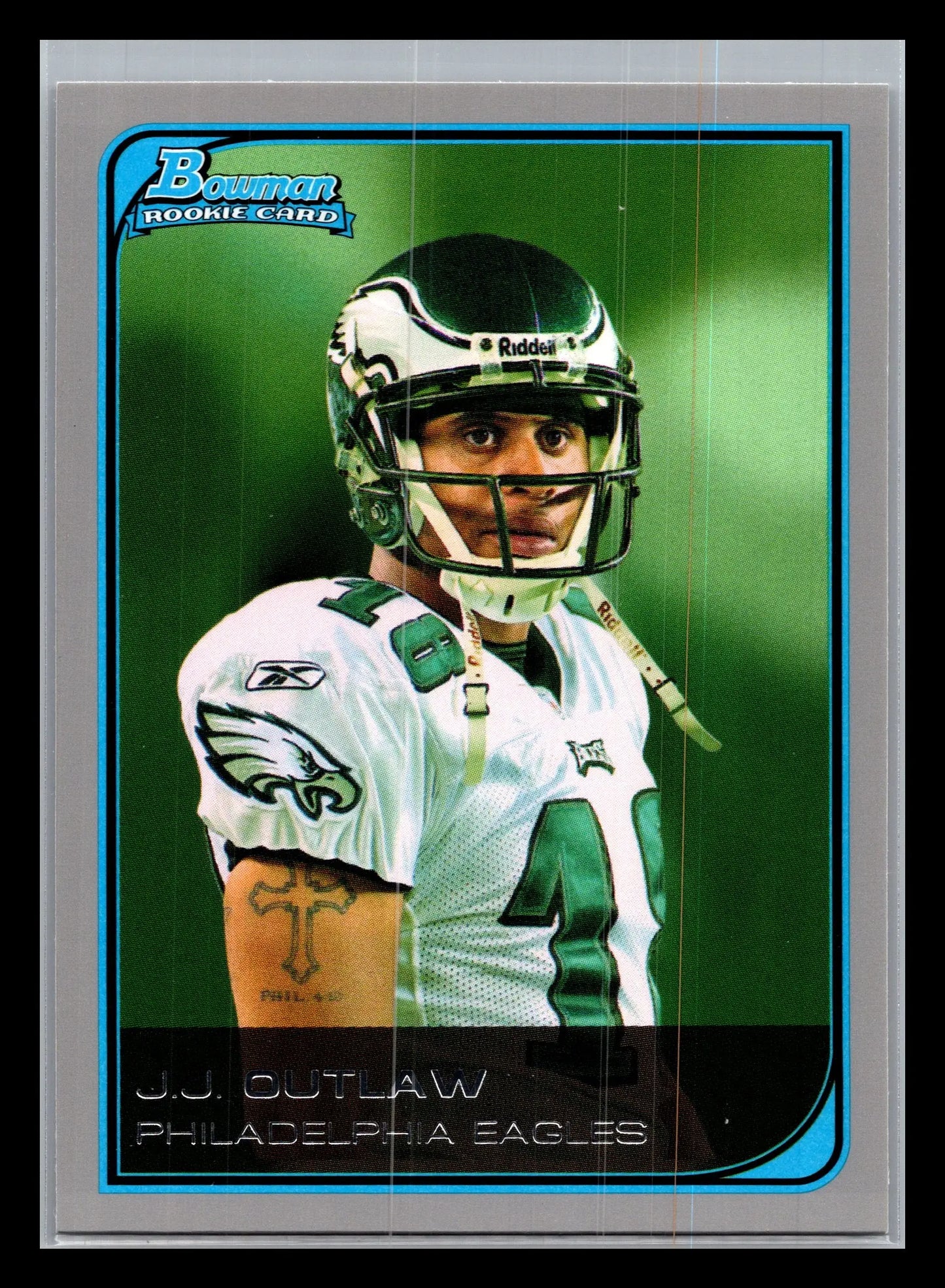2006 Bowman #252 J.J. Outlaw Philadelphia Eagles Rookie - Football Card Single