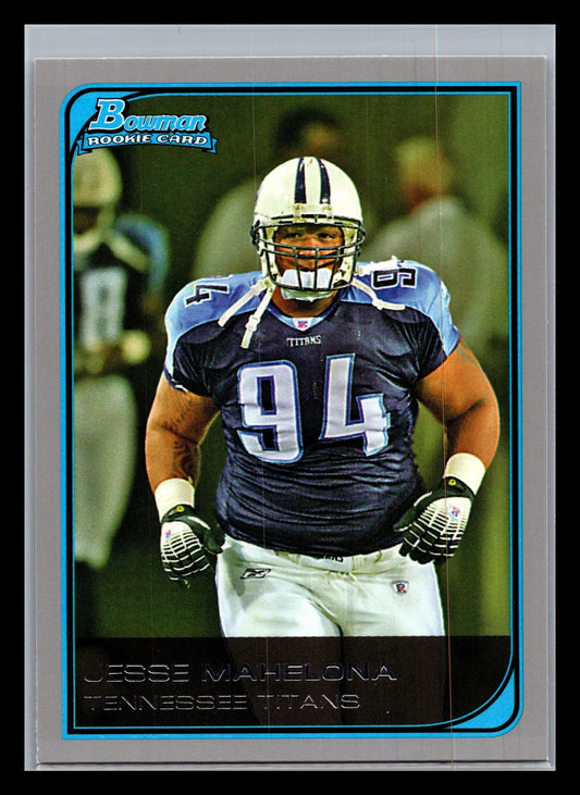 2006 Bowman #261 Jesse Mahelona Tennessee Titans Rookie - Football Card Single