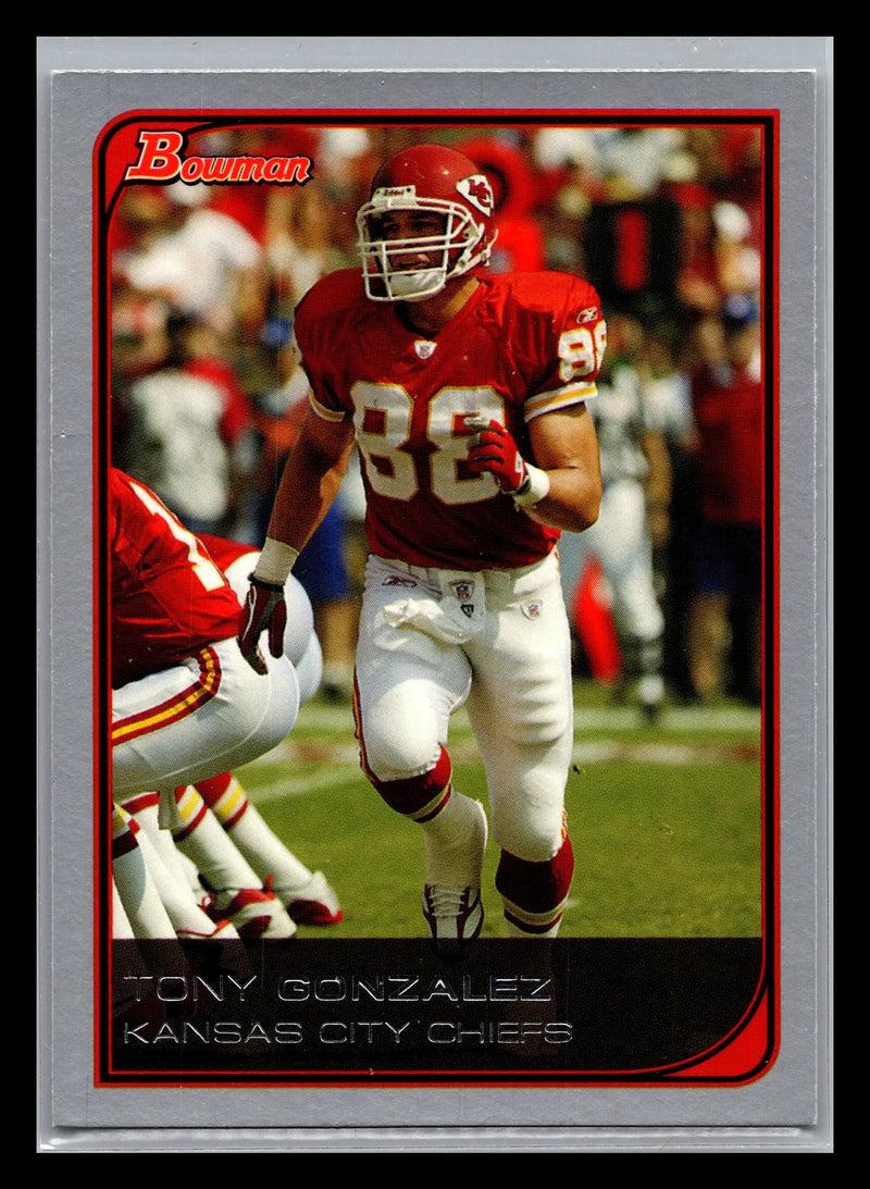 2006 Bowman #33 Tony Gonzalez Kansas City Chiefs - Football Card Single