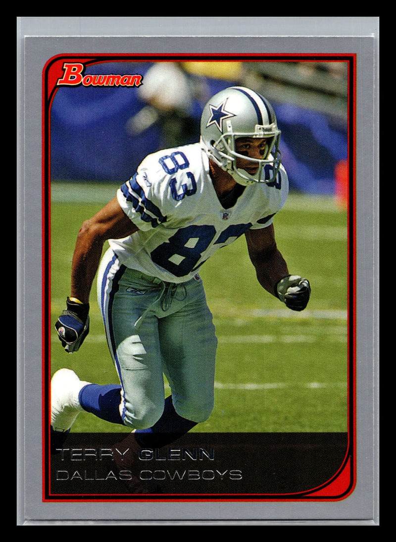 2006 Bowman #86 Terry Glenn Blue #/500 Dallas Cowboys