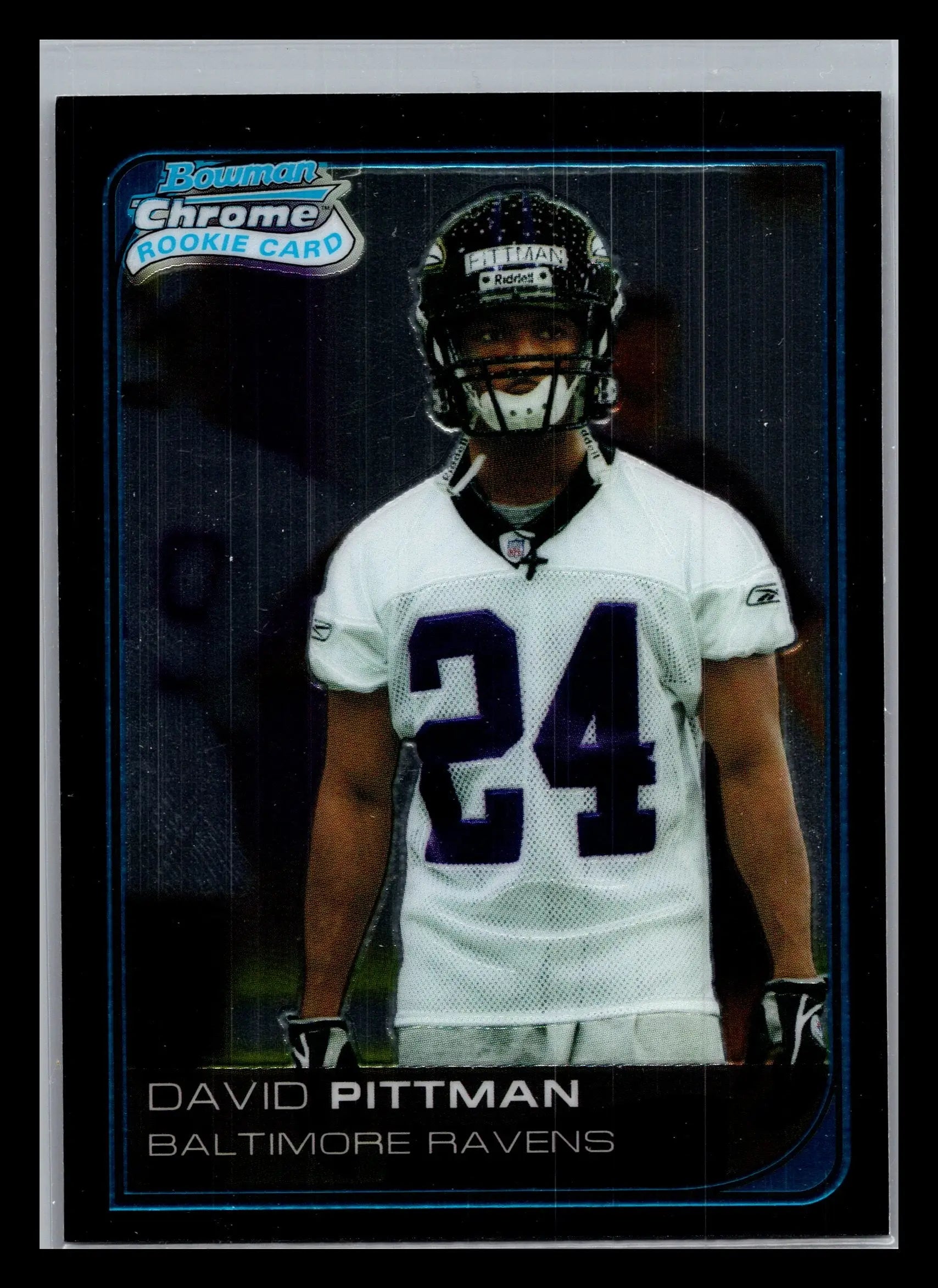 2006 Bowman Chrome #12 David Pittman Baltimore Ravens Rookie - Football Card Single