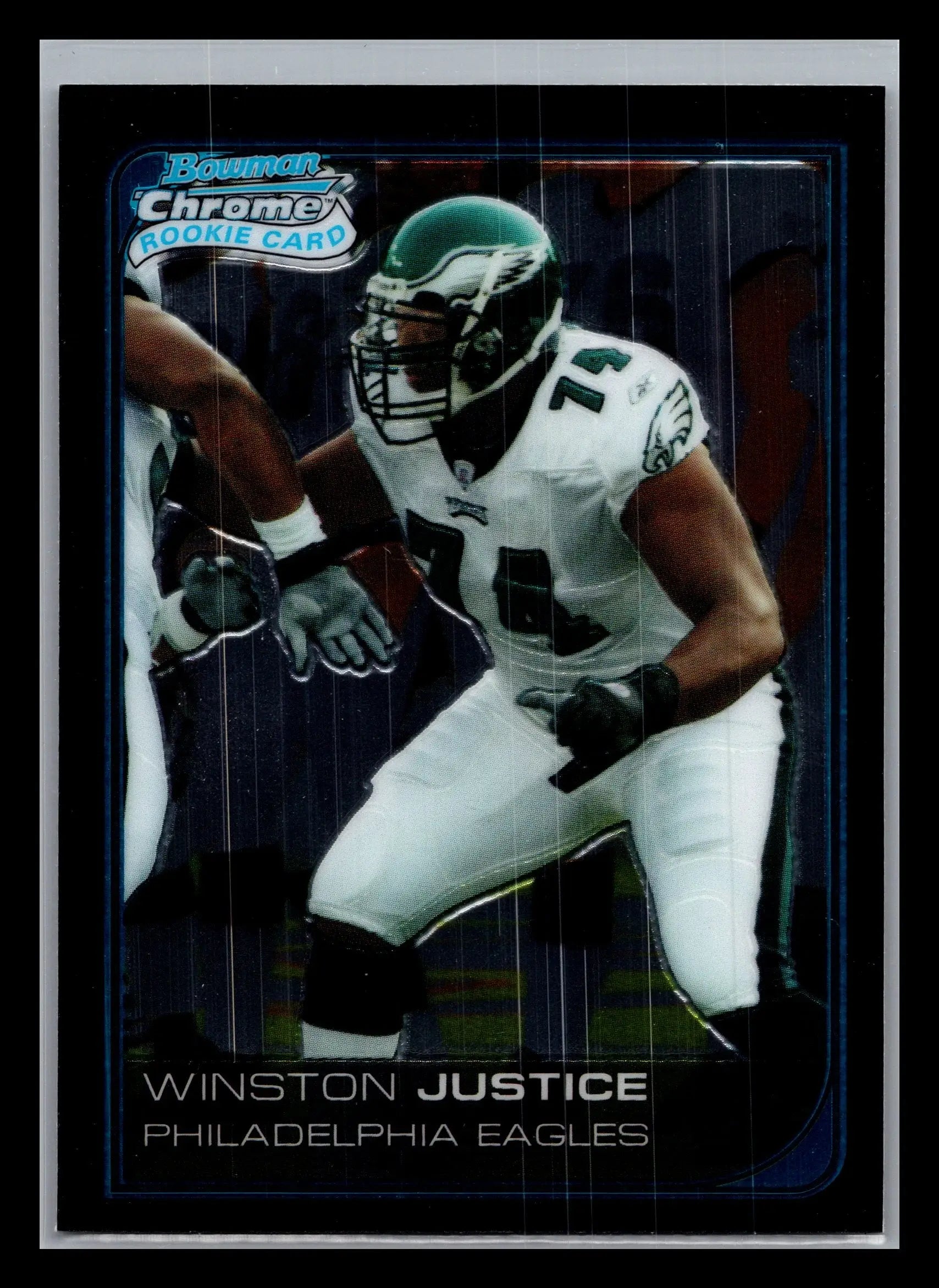 2006 Bowman Chrome #3 Winston Justice Philadelphia Eagles Rookie - Football Card Single