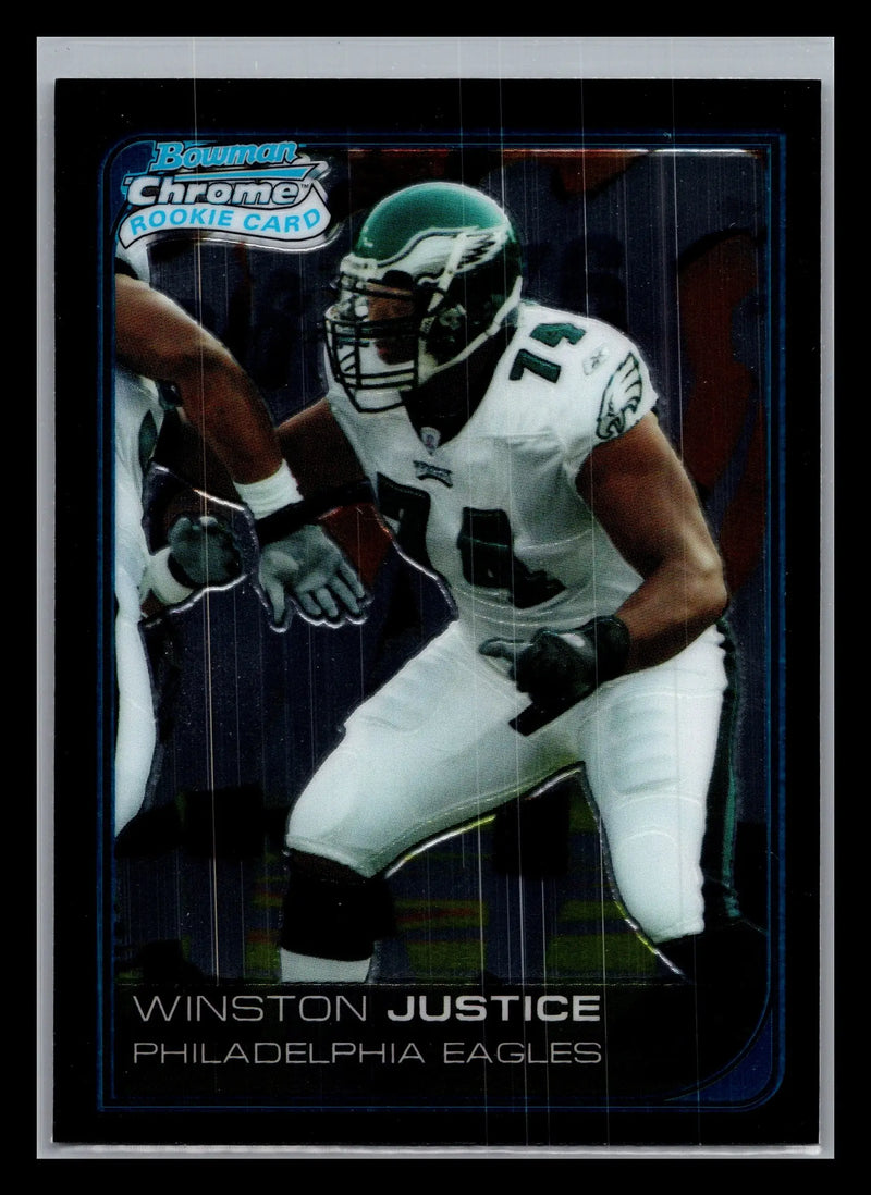 2006 Bowman Chrome #3 Winston Justice Philadelphia Eagles Rookie - Football Card Single